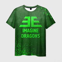 Футболка мужская Imagine Dragons - green gradient, цвет: 3D-принт