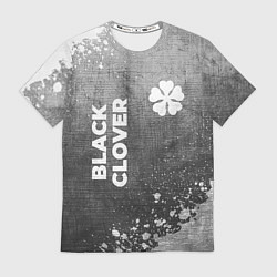 Футболка мужская Black Clover - grey gradient вертикально, цвет: 3D-принт