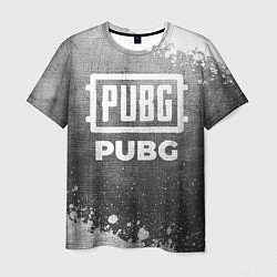 Футболка мужская PUBG - grey gradient, цвет: 3D-принт