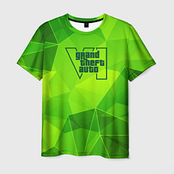 Футболка мужская GTA6 green poly, цвет: 3D-принт