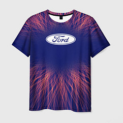 Футболка мужская Ford red energy, цвет: 3D-принт