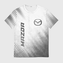 Футболка мужская Mazda - white gradient вертикально, цвет: 3D-принт