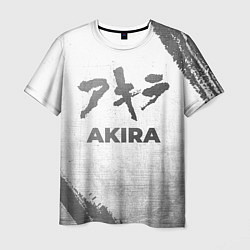 Футболка мужская Akira - white gradient, цвет: 3D-принт