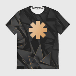 Футболка мужская Red Hot Chili Peppers golden poly, цвет: 3D-принт