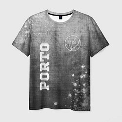 Футболка мужская Porto - grey gradient вертикально, цвет: 3D-принт