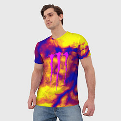 Футболка мужская Monster energy storm grunge, цвет: 3D-принт — фото 2