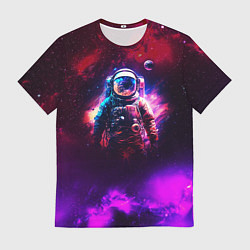 Футболка мужская Космонавт пламенный, цвет: 3D-принт