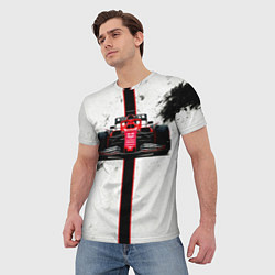 Футболка мужская Формула 1 на белом, цвет: 3D-принт — фото 2