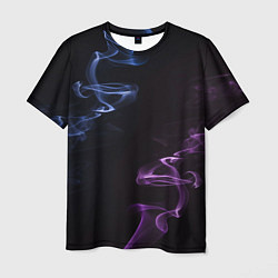 Футболка мужская Color black blue pink, цвет: 3D-принт