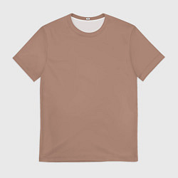 Футболка мужская Цвет 2025 года Пантон Мокко Мусс, цвет: 3D-принт