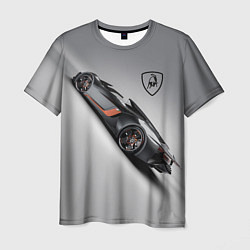 Футболка мужская Lamborghini - racing car, цвет: 3D-принт