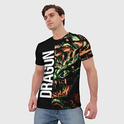 Футболка мужская Татуировка дракона ирезуми, цвет: 3D-принт — фото 2