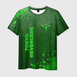 Футболка мужская Tokyo Revengers - green gradient вертикально, цвет: 3D-принт