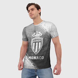 Футболка мужская Monaco - grey gradient, цвет: 3D-принт — фото 2
