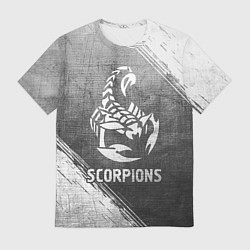 Футболка мужская Scorpions - grey gradient, цвет: 3D-принт