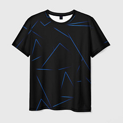 Футболка мужская Color blue line, цвет: 3D-принт
