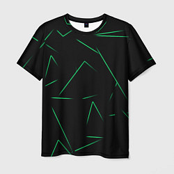 Футболка мужская Color light green line, цвет: 3D-принт