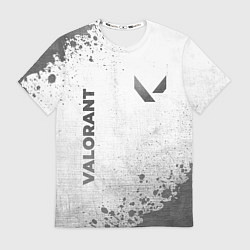 Футболка мужская Valorant - white gradient вертикально, цвет: 3D-принт