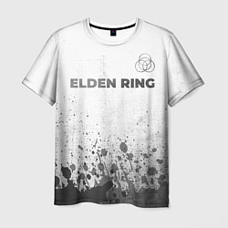 Футболка мужская Elden Ring - white gradient посередине, цвет: 3D-принт