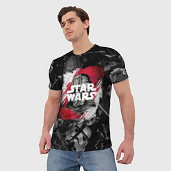 Футболка мужская Звездные войны патерн с героями, цвет: 3D-принт — фото 2