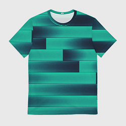 Футболка мужская Color light blue square, цвет: 3D-принт