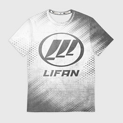 Футболка мужская Lifan - white gradient, цвет: 3D-принт