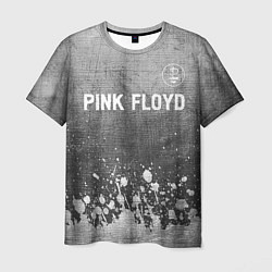 Футболка мужская Pink Floyd - grey gradient посередине, цвет: 3D-принт