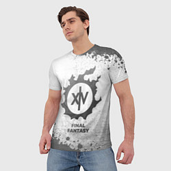 Футболка мужская Final Fantasy - white gradient, цвет: 3D-принт — фото 2