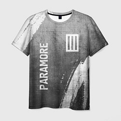 Футболка мужская Paramore - grey gradient вертикально, цвет: 3D-принт