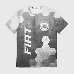 Футболка мужская Fiat - grey gradient вертикально, цвет: 3D-принт