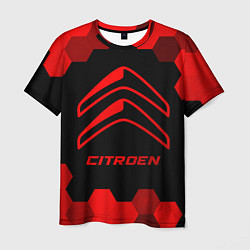 Футболка мужская Citroen - red gradient, цвет: 3D-принт