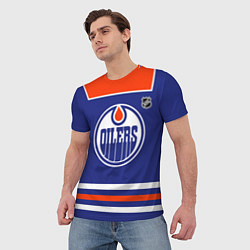 Футболка мужская Edmonton Oilers - NHL team, цвет: 3D-принт — фото 2
