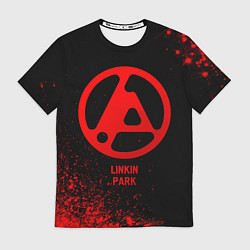 Футболка мужская Linkin Park 2024 - red gradient, цвет: 3D-принт