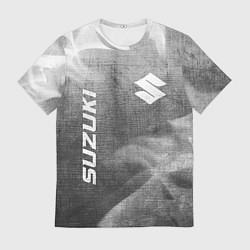 Футболка мужская Suzuki - grey gradient вертикально, цвет: 3D-принт