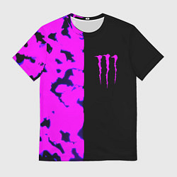 Футболка мужская Monster energy neon camo, цвет: 3D-принт