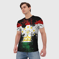 Футболка мужская Таджикистан, цвет: 3D-принт — фото 2
