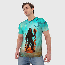 Футболка мужская Bones в стиле демона, цвет: 3D-принт — фото 2