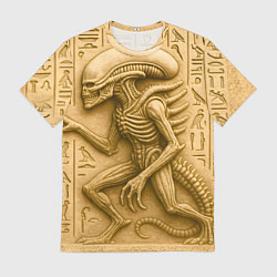 Футболка мужская Гробница с оттиском инопланетянина, цвет: 3D-принт