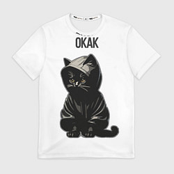 Футболка мужская Окак-кот мем, цвет: 3D-принт