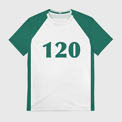 Футболка мужская Как в Игре в кальмара у игрока 120, цвет: 3D-принт