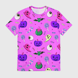 Футболка мужская Halloween pink, цвет: 3D-принт