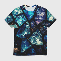 Футболка мужская Текстура драгоценных камней, цвет: 3D-принт