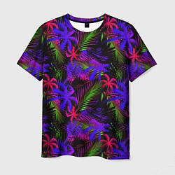 Футболка мужская Palm purple pink, цвет: 3D-принт