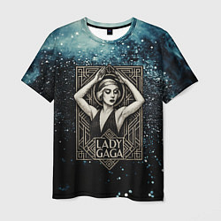 Футболка мужская Lady Gaga ретро, цвет: 3D-принт