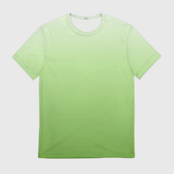 Мужская футболка Градиент нежно-зеленый
