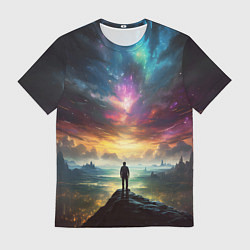 Футболка мужская Shocking the cosmos, цвет: 3D-принт