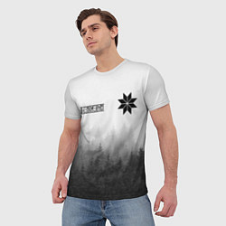 Футболка мужская Лес - это мой храм, цвет: 3D-принт — фото 2