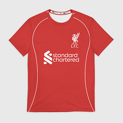 Футболка мужская Ливепрпуль домашняя форма 2025 2026, цвет: 3D-принт