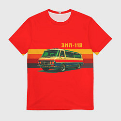 Футболка мужская Ретро автобус ЗИЛ-118 поп-арт, цвет: 3D-принт