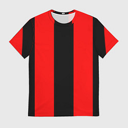 Футболка мужская Color red and black, цвет: 3D-принт